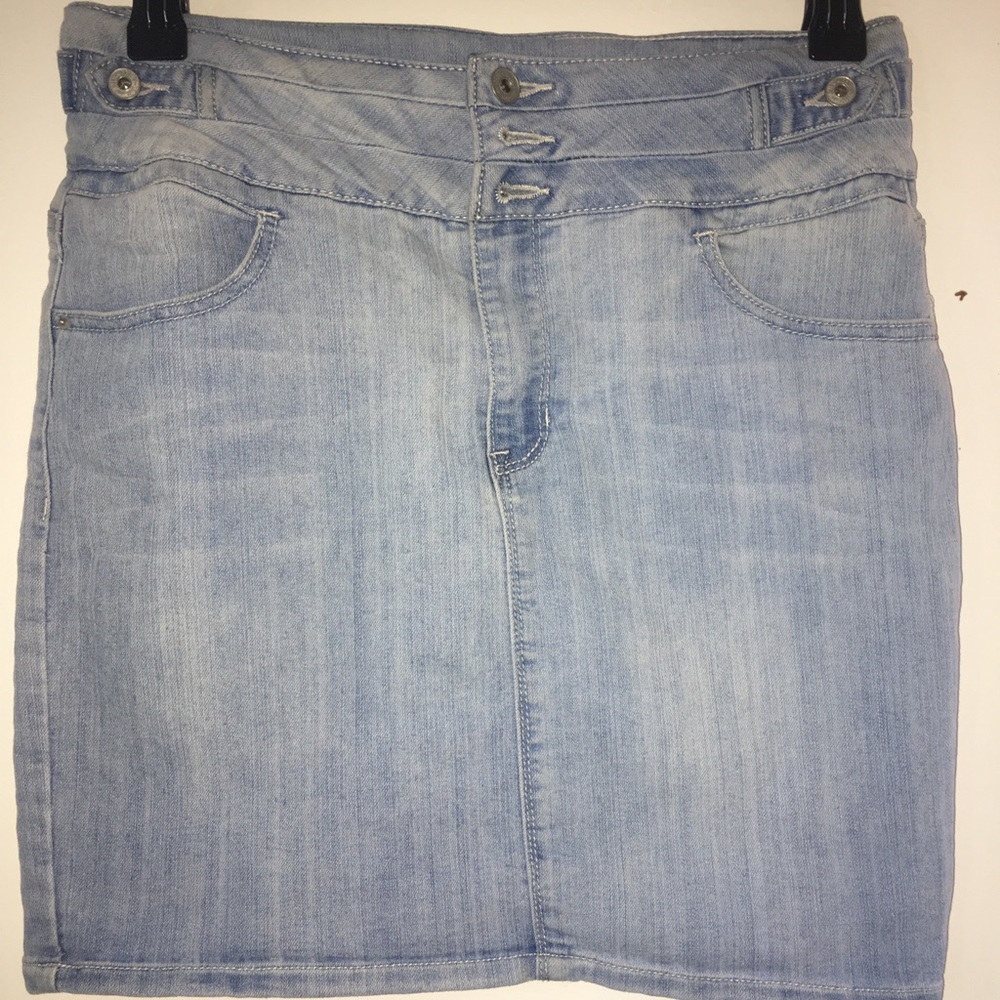 Light Blue Denim Skirt